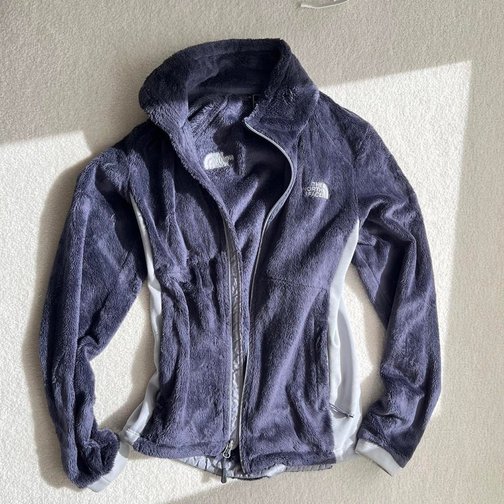 North Face Purple Fuzzy Coat